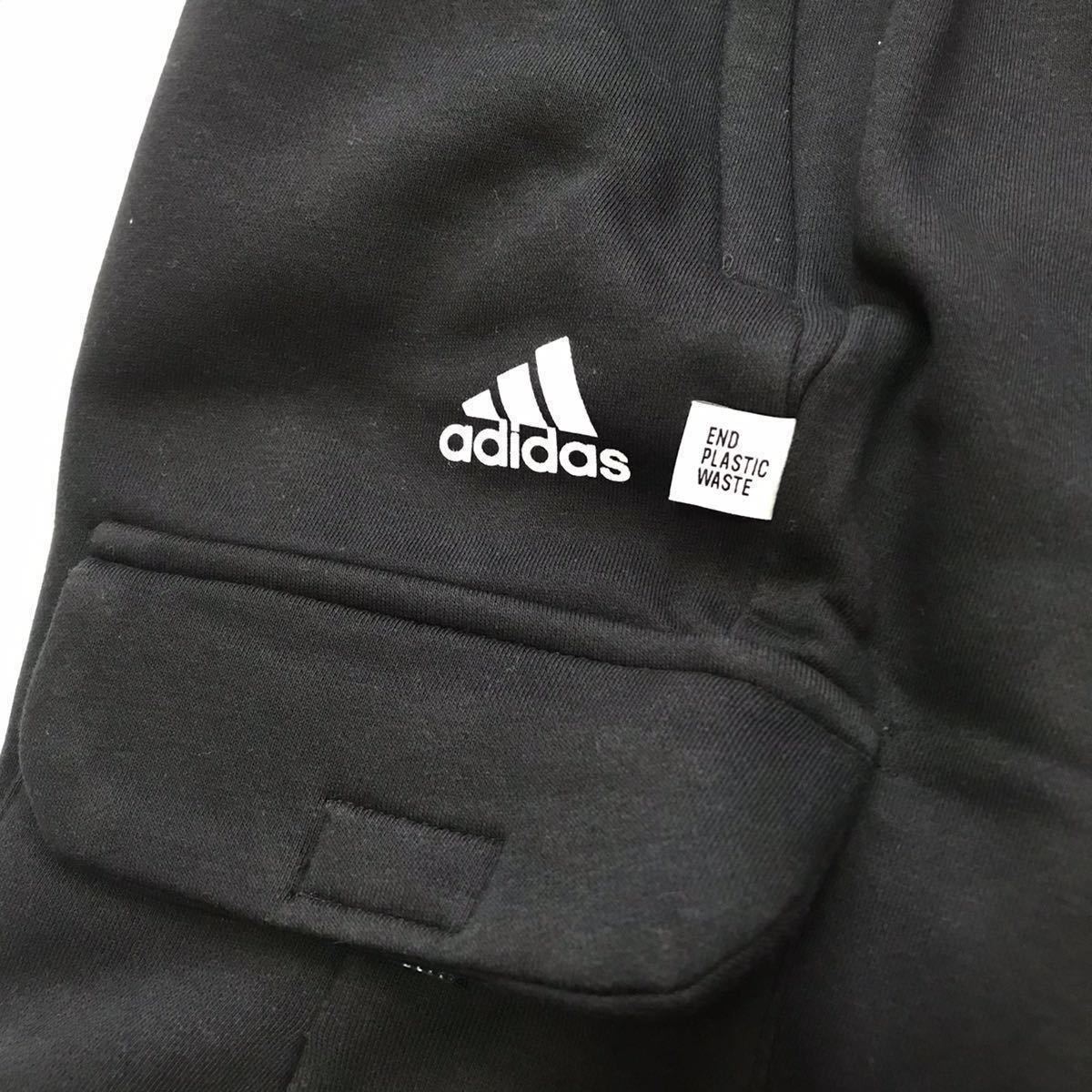 △新品【メンズM】黒 アディダス adidas ゴルフにオススメ フューチャーアイコン フリースカーゴパンツ スウェット ジョガー 秋冬_画像4