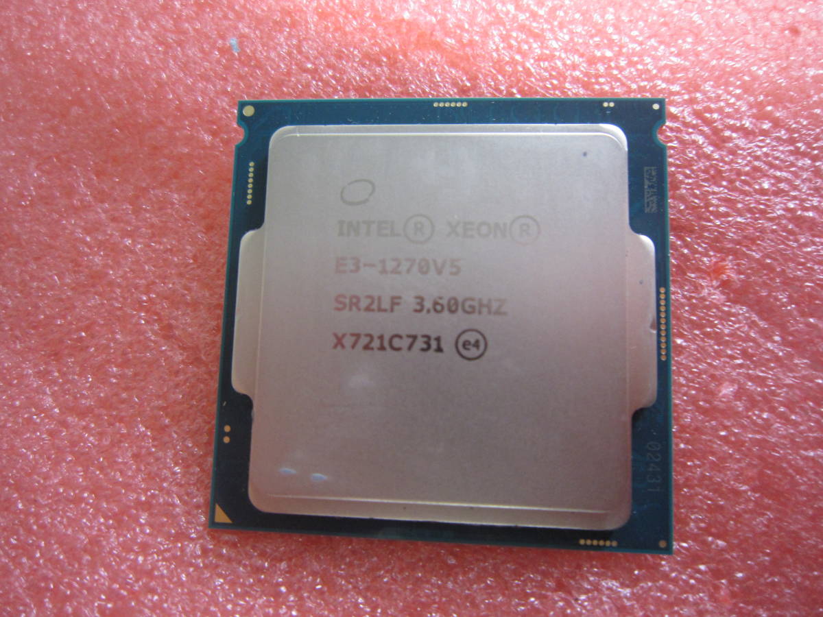8009★CPU Intel Xeon E3-1270 v5 3.60GHz SR2LF 動作品_画像1
