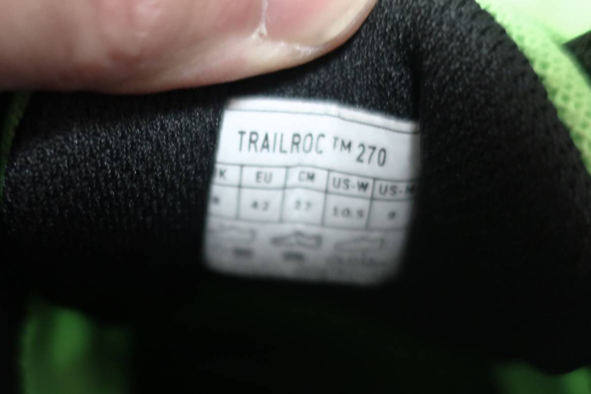 Inov 8 Trail Roc 270 イノヴェイト　トレイルロック 270 トレラン 低ドロップのナチュラル感で　１回使用のみ！　　定￥15000_画像3