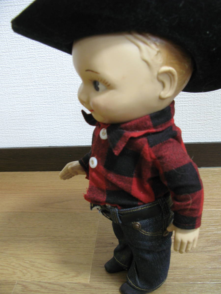 美品 ビンテージ 1950年代のbuddy lee　バディーリー　カウボーイ　COWBOY 人形 ノベルティードール ブロックチェックシャツ_画像10