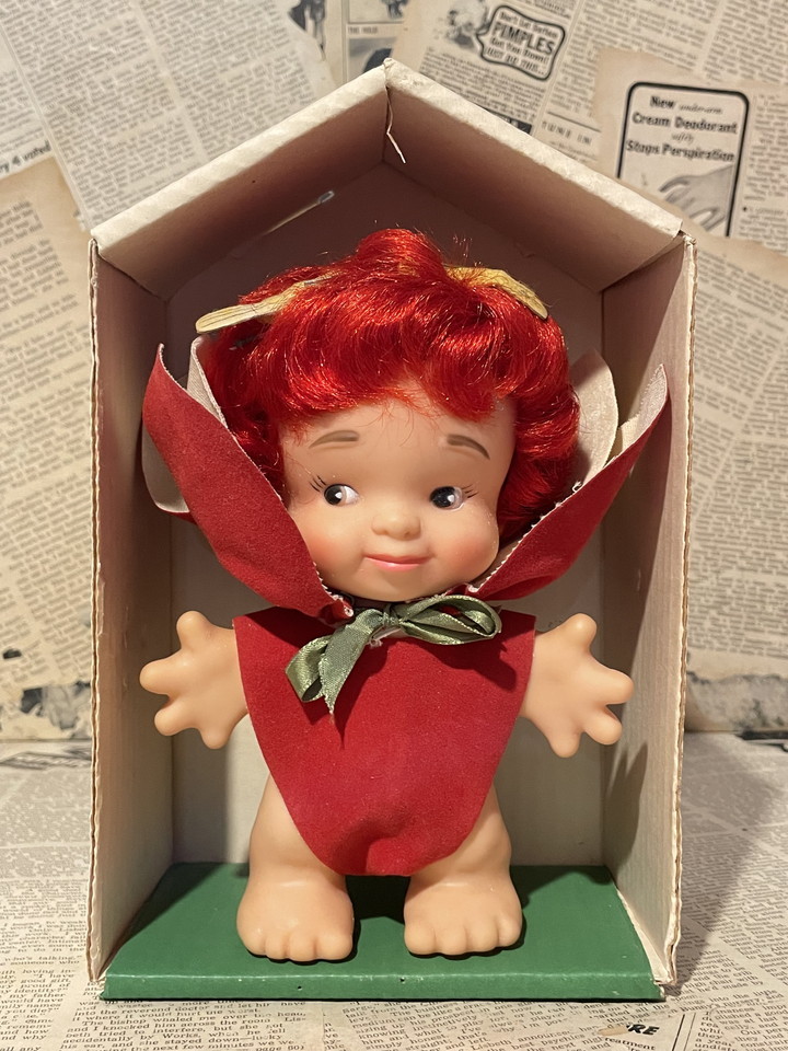 ☆1960年代/Uneeda/ペタルピープル/お人形/即決ビンテージUSA/トロール/Petal People/Doll(60s/with box) CD-066_画像1