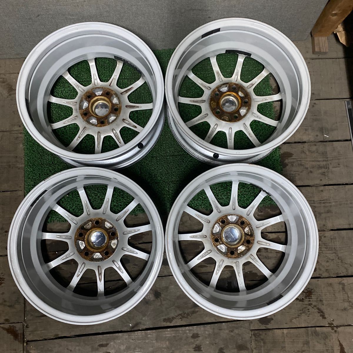 TECMAGホイール 16インチ 16×6.5J OFF;+50 PCD:108-5h ハブ径;約60mm 傷あり、サビあり 4本　_画像8