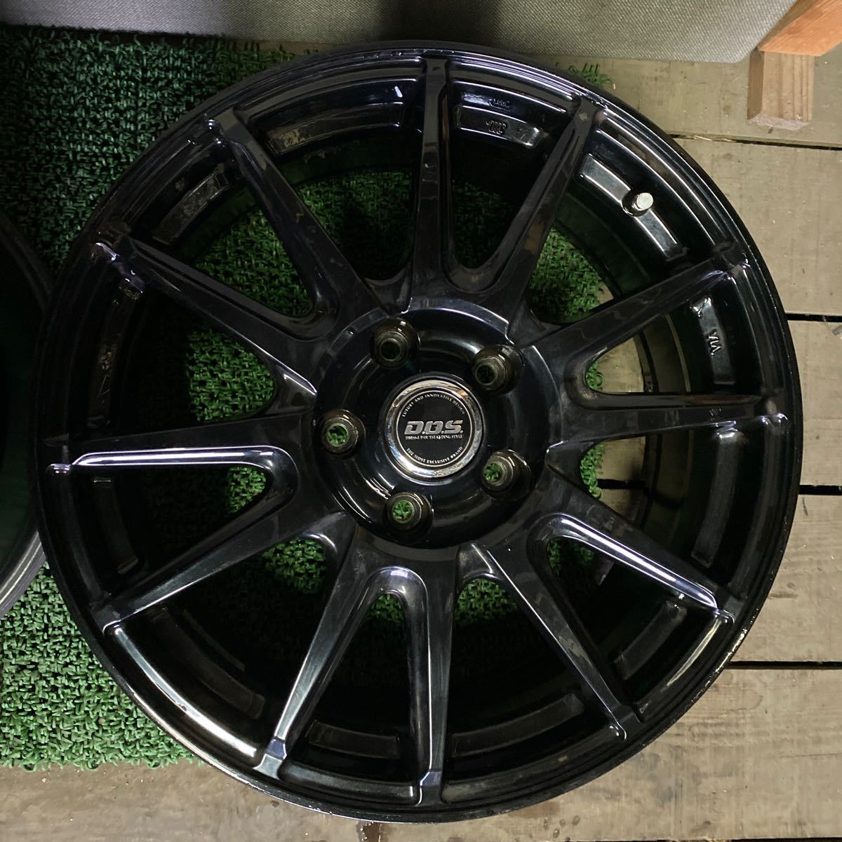 DOSホイール 17インチ 17×7J OFF;+38 +PCD;114.3-5H ハブ径;約71mm 傷あり、サビあり、4本 の画像5