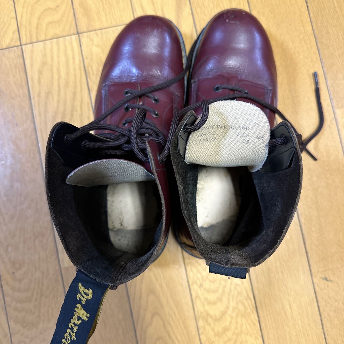 ドクターマーチンDr.Martens vintage ビンテージ　8hole スチールトゥ 8ホール　oi skins punk hardcore イングランド製　英国製_画像7