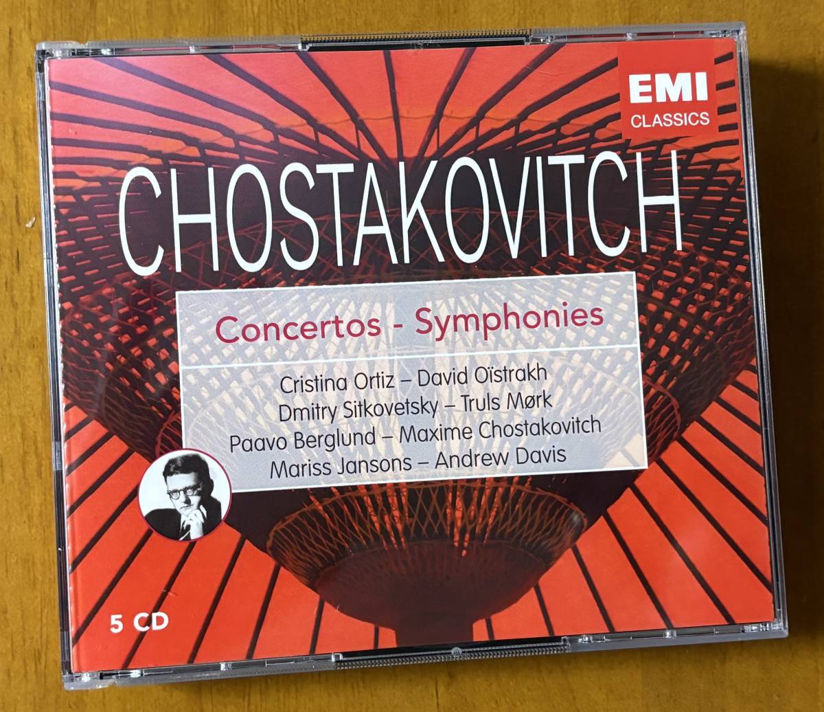 ショスタコーヴィチ/交響曲5,10,11番、協奏曲集（ベルグルンド、オイストラフ、ヤンソンス、モルク、他）5CD_画像1