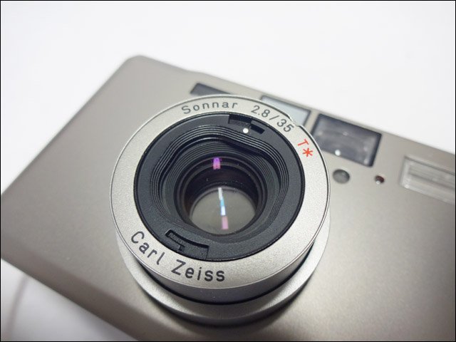 CONTAX コンタックス◆T3D/コンパクトフィルムカメラ◆Carl Zeiss Sonnar 2.8/35 T/チタンシルバー/後期型/純正本革ケース付_画像3