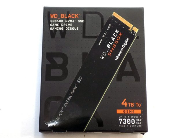 新品 WesternDigital WD_Black SN850X NVMe SSD WDS400T2X0E 4TB M.2 NVMe SSD ストレージ