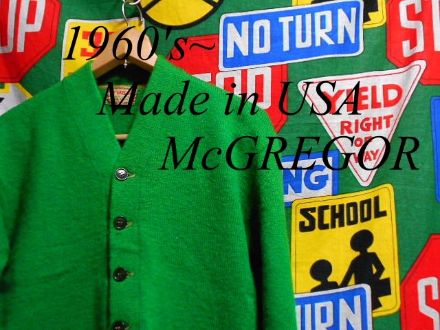 * condition *.1 put on *Made in USA made America made McGREGORmakrega- Vintage wool cardigan 40M50s60s50 period 60 period 