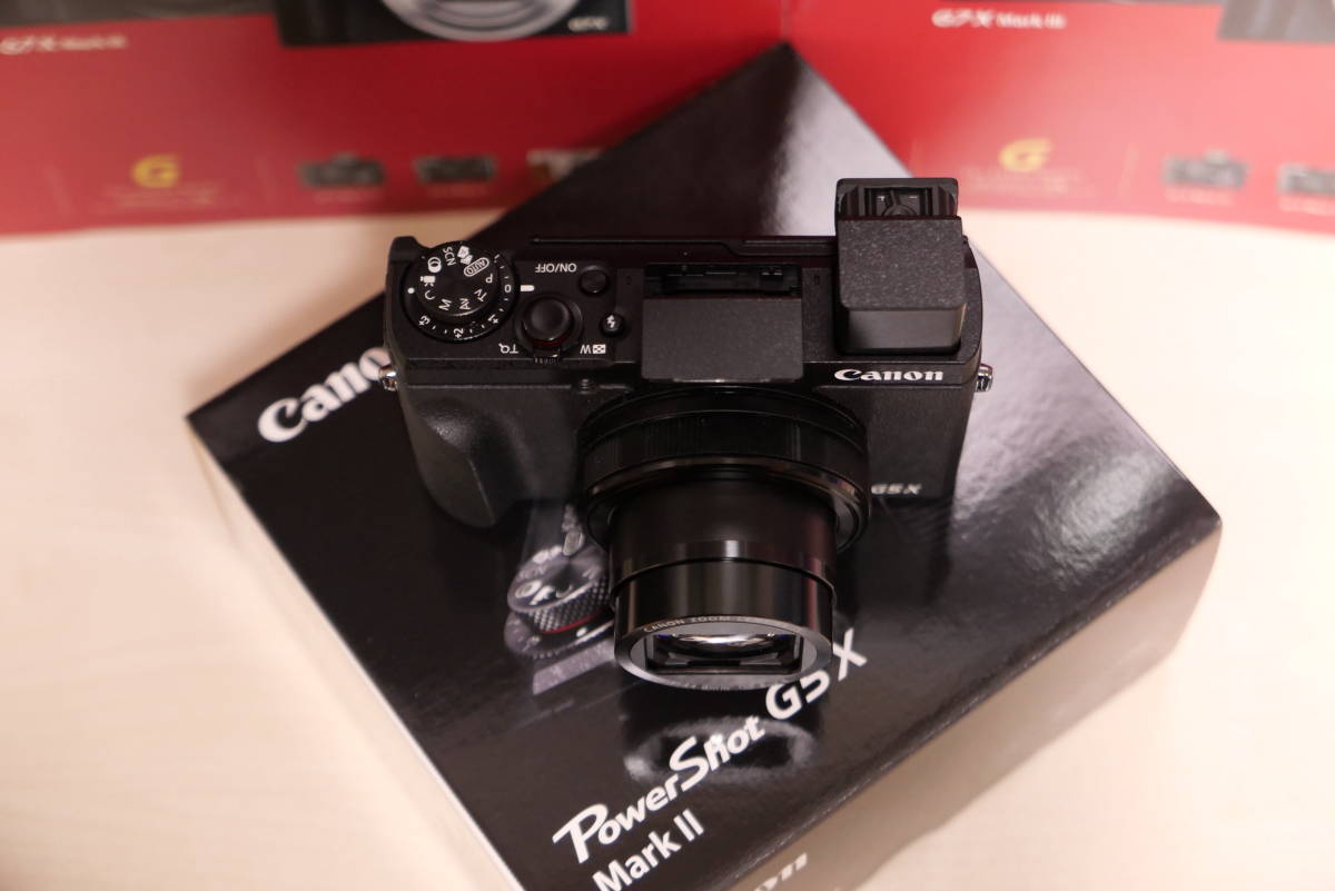 Canon PowerShot G5 X Mark II / キヤノン パワーショット G5 X Mark II 純正予備バッテリー付き 電子ビューファインダー チルト液晶_画像4