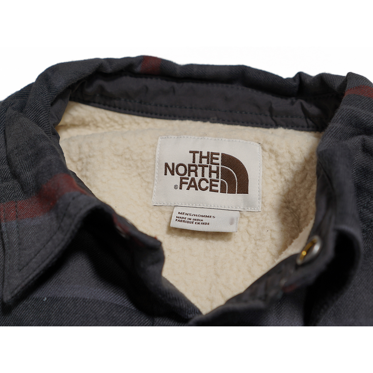 【新品本物 USA購入】THE NORTH FACE ノースフェイス■ CAMPSHIRE SHIRT ■ Bレッド / XL ■シェルパフリース 裏ボア ネルシャツ 海外限定_画像7