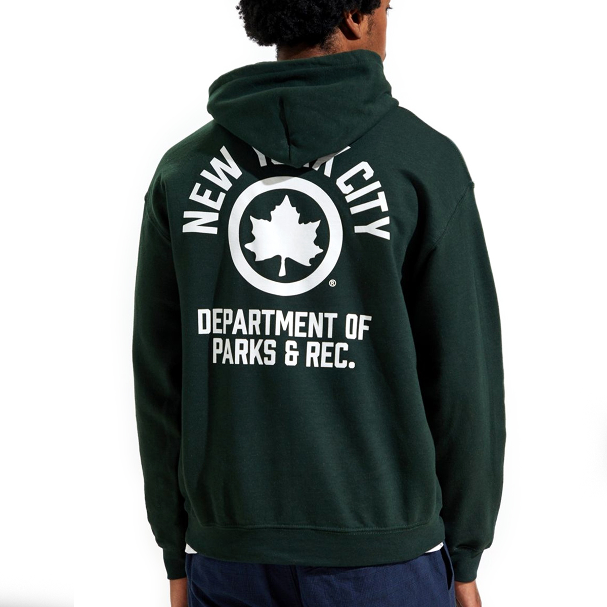 【新品本物 USA購入】NYC ニューヨークパーク■ Parks And Recreation Hoodie ■ グリーン / S ■レア ロゴパーカー スウェットパーカ