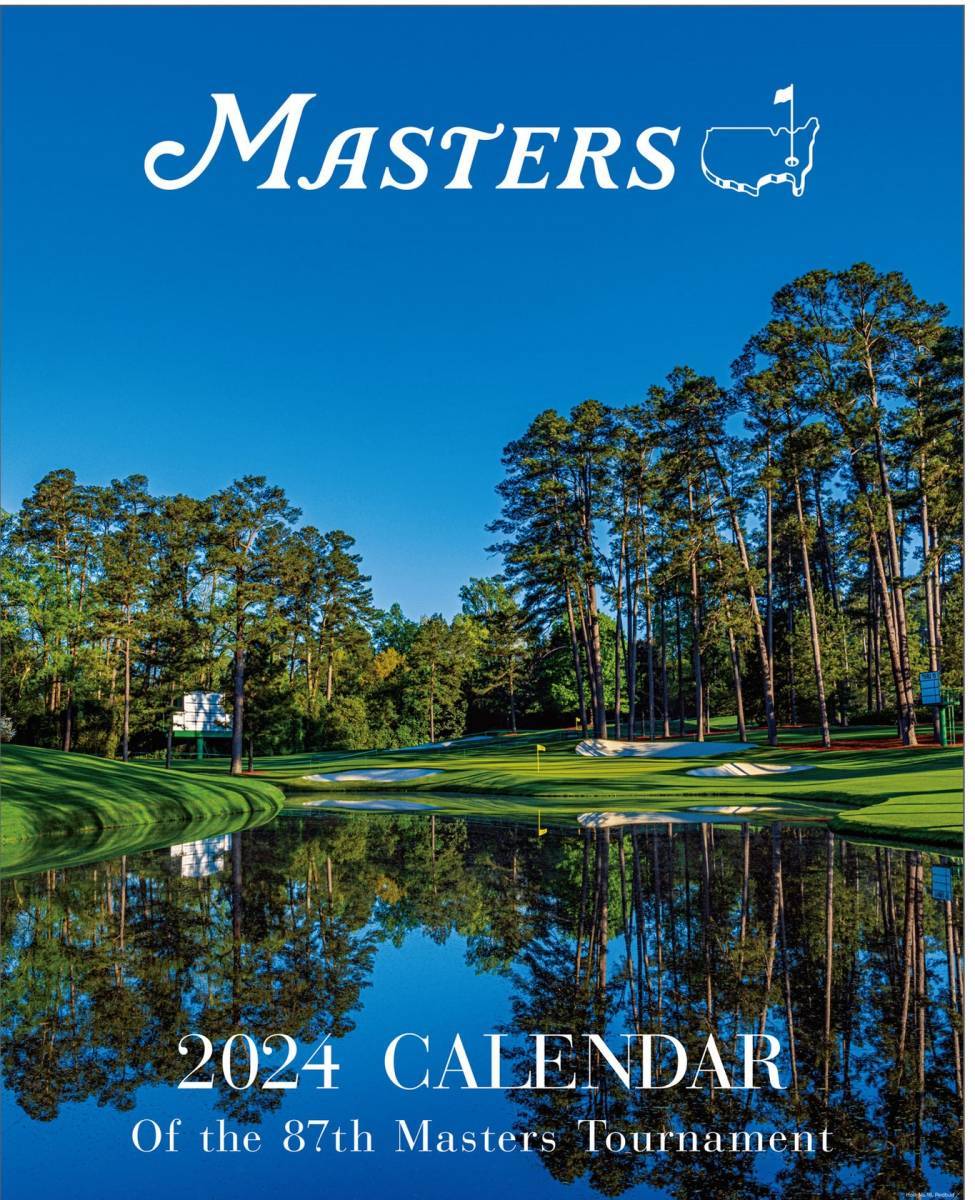  2024年 87th マスターズトーナメント カレンダー パノラマポスターカレンダー付 ゴルフ MASTERS 87th Tournament 壁掛け _画像1