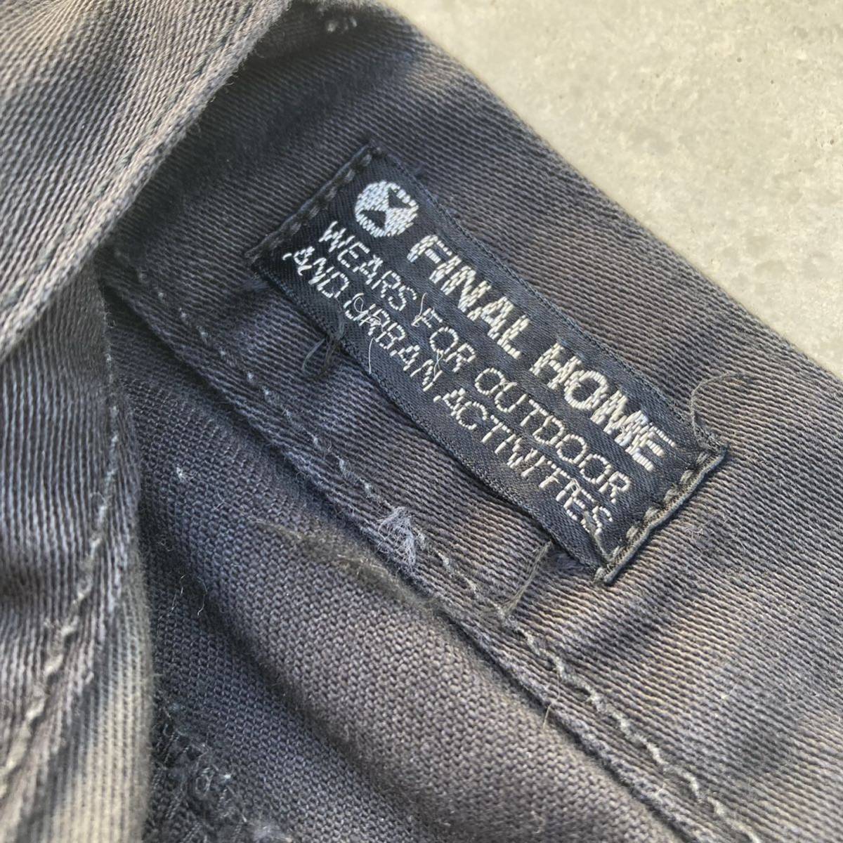 希少 Final Home ファイナルホーム fake layered cargo pantg カーゴ パンツ archive 90s アーカイブ zip Kosuke survival ISSEY nylon_画像4