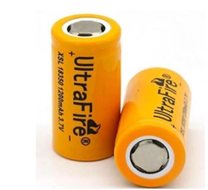 UltraFire　保護無し XSL 18350 1200mAh リチウムイオン充電池1本_画像1