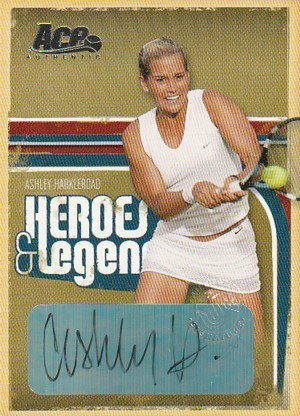 2006 ACE AUTHENTIC TENNIS HEROES & LEGENDS Ashley Harkleroad Auto #/275 女子テニス 直筆サインカード_画像1