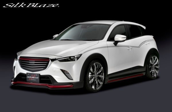 シルクブレイズ CX-3 DK5 アイラインガーニッシュ 未塗装 SB-CX3-EY SILKBLAZE MINIBAN FRONT LIP SERIES ミニバンフロントリップシリーズ_SILKBLAZE