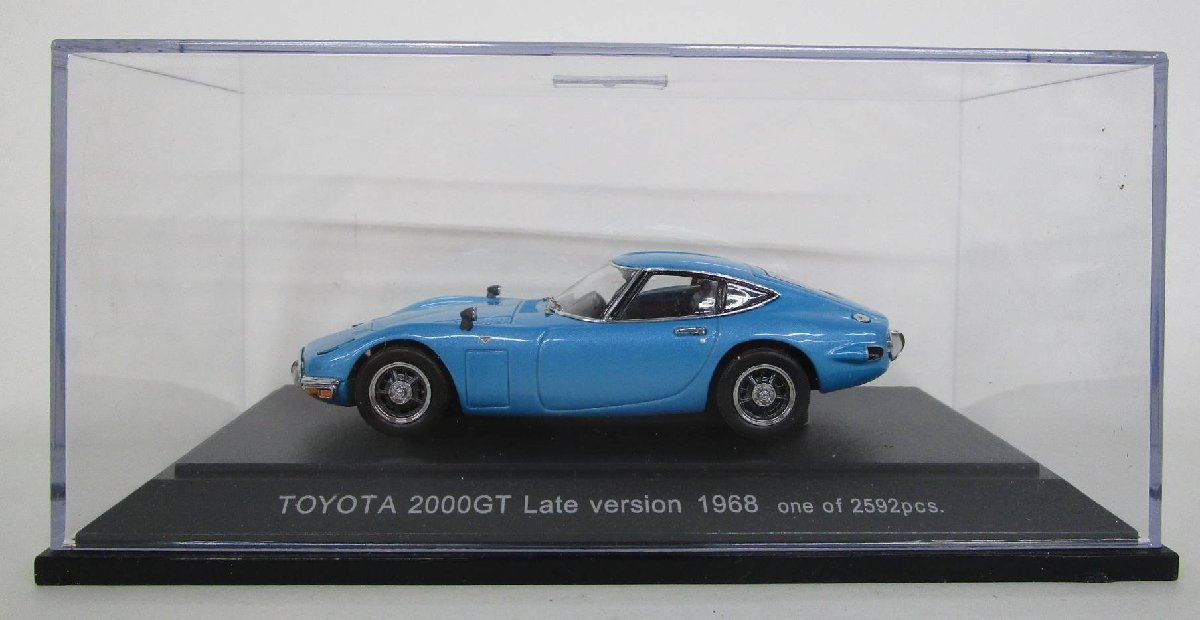 EBBRO エブロ 1/43 TOYOTA 2000GT Late version 1968 メタリックブルー【ジャンク】ukt121118_画像3