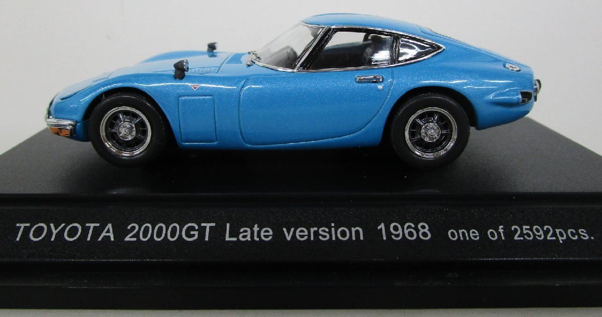 EBBRO エブロ 1/43 TOYOTA 2000GT Late version 1968 メタリックブルー【ジャンク】ukt121118_画像4