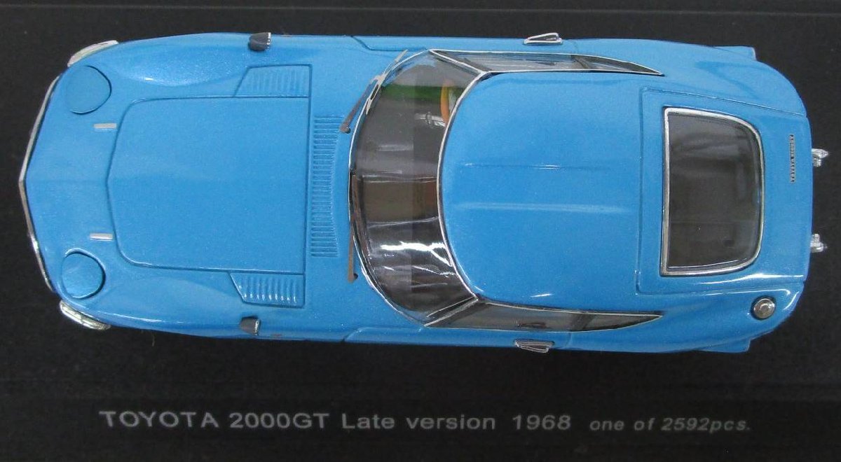 EBBRO エブロ 1/43 TOYOTA 2000GT Late version 1968 メタリックブルー【ジャンク】ukt121118_画像8