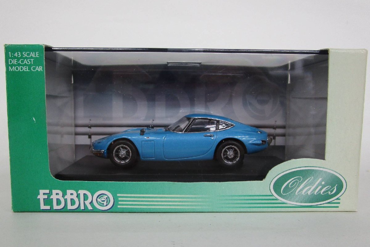 EBBRO エブロ 1/43 TOYOTA 2000GT Late version 1968 メタリックブルー【ジャンク】ukt121118_画像2