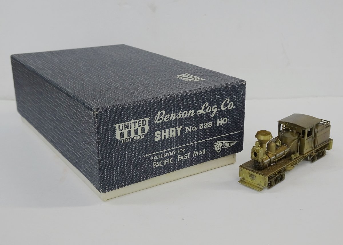 UNITED SCALE MODELS BENSON LOG.CO. SHAY No.528 生地完成品【A'】qjh122303_画像1