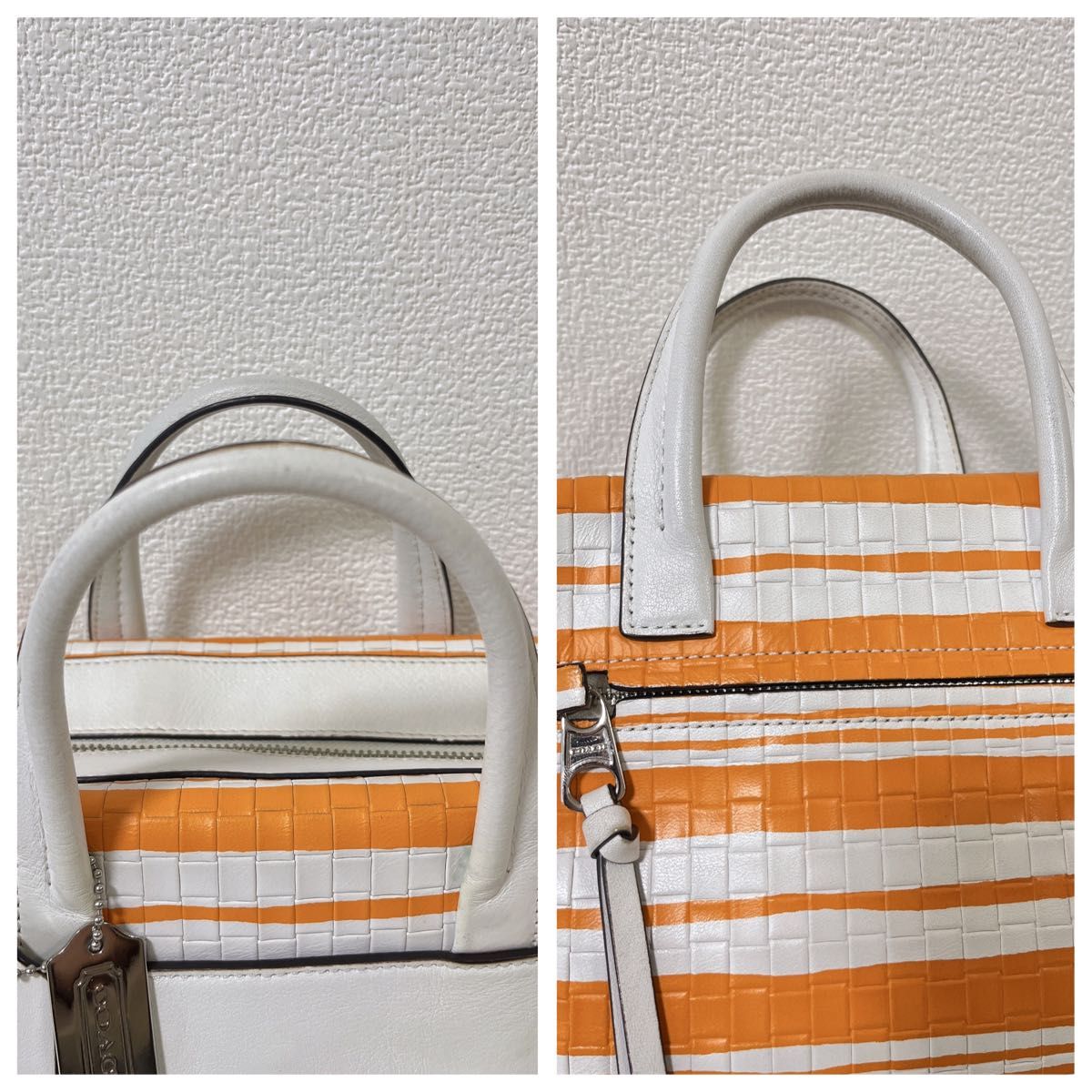 美品】COACH コーチ ショルダーバッグ 2WAY ハンドバッグ 美品】COACH コーチ ショルダーバッグ 2WAY ハンドバッグ