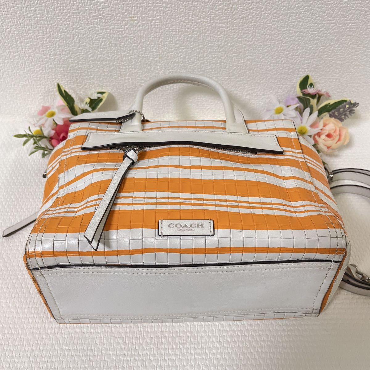 美品】COACH コーチ ショルダーバッグ 2WAY ハンドバッグ 美品】COACH コーチ ショルダーバッグ 2WAY ハンドバッグ