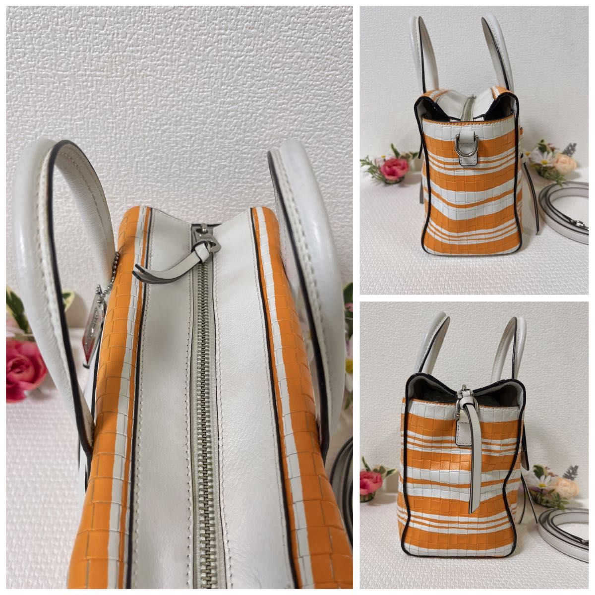 美品】COACH コーチ ショルダーバッグ 2WAY ハンドバッグ 美品】COACH コーチ ショルダーバッグ 2WAY ハンドバッグ