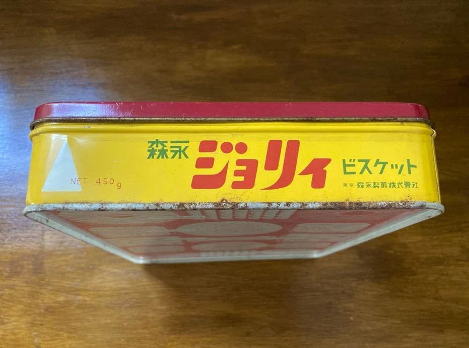 昭和レトロ/ 森永 ジョリィ ビスケット 空缶 JOLI 空き缶 /森永製菓株式會社/詰合/全国ビスケット協会_画像5