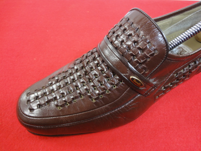 [ma Rely ] подлинный товар marelli обувь 24cm чай вязаный Loafer туфли без застежки бизнес обувь натуральная кожа мужской мужской сделано в Японии 25 EEE коробка иметь 