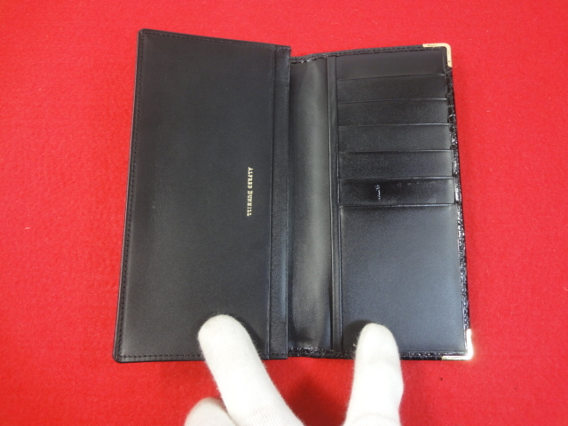 ダンヒル】本物 dunhill クロコダイル 長財布 金具 K18 金750 ダンヒル】本物 dunhill クロコダイル 長財布 金具 K18 金750