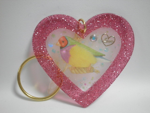 ヤフオク ハンドメイド レジン カラフルな鳥 ハート型キ ヤフオク ハンドメイド レジン カラフルな鳥 ハート型キ