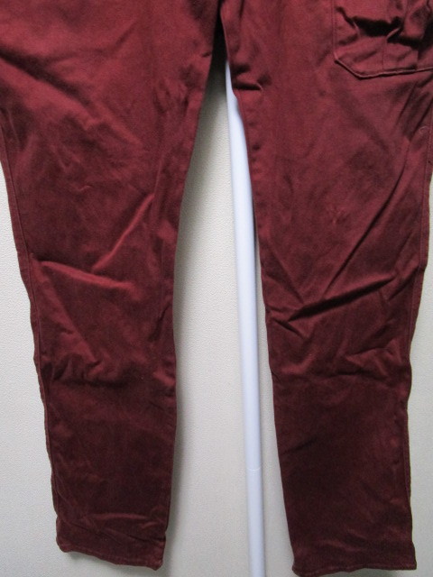 AVIREX OVERPOCKET PANTS・XL・ボルドー（アヴィレックスオーバーポケットパンツストレッチワークカーゴパンツ）_画像4