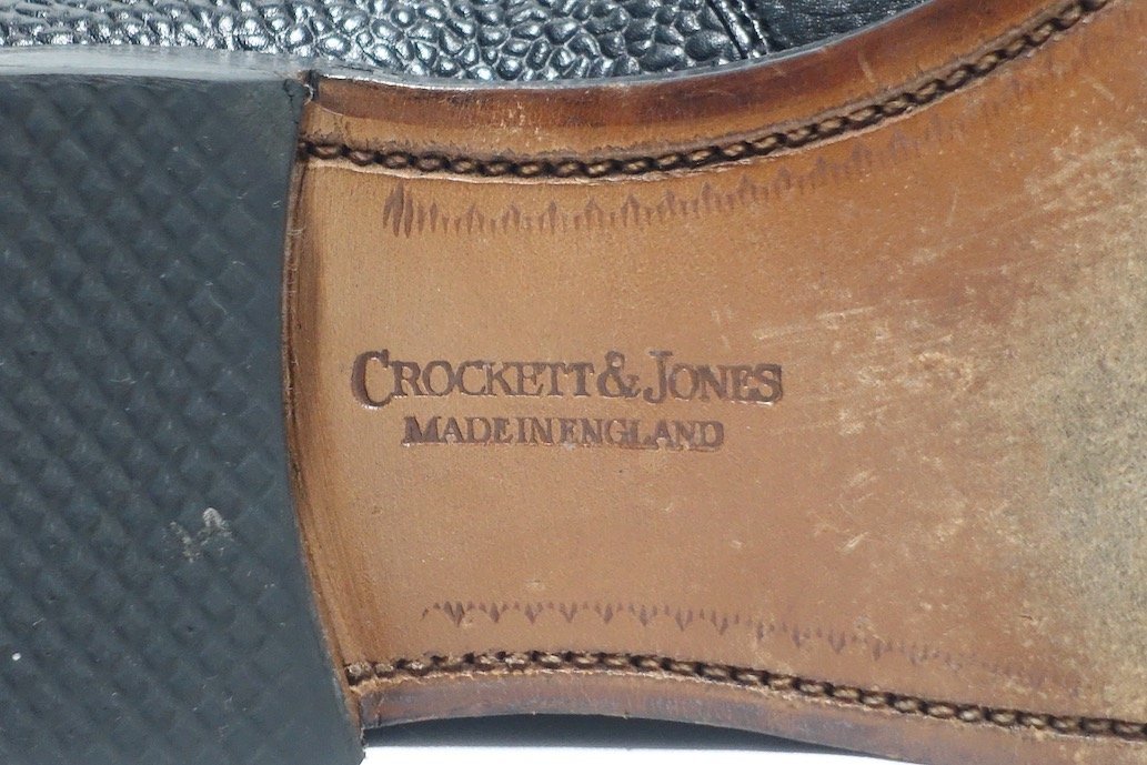 極美品 Crockett & Jones クロケットジョーンズ ALKA別注 JODHPUR 2 ジョッパーブーツ カーフ グレインレザー ブラック レディース 5 C_画像8