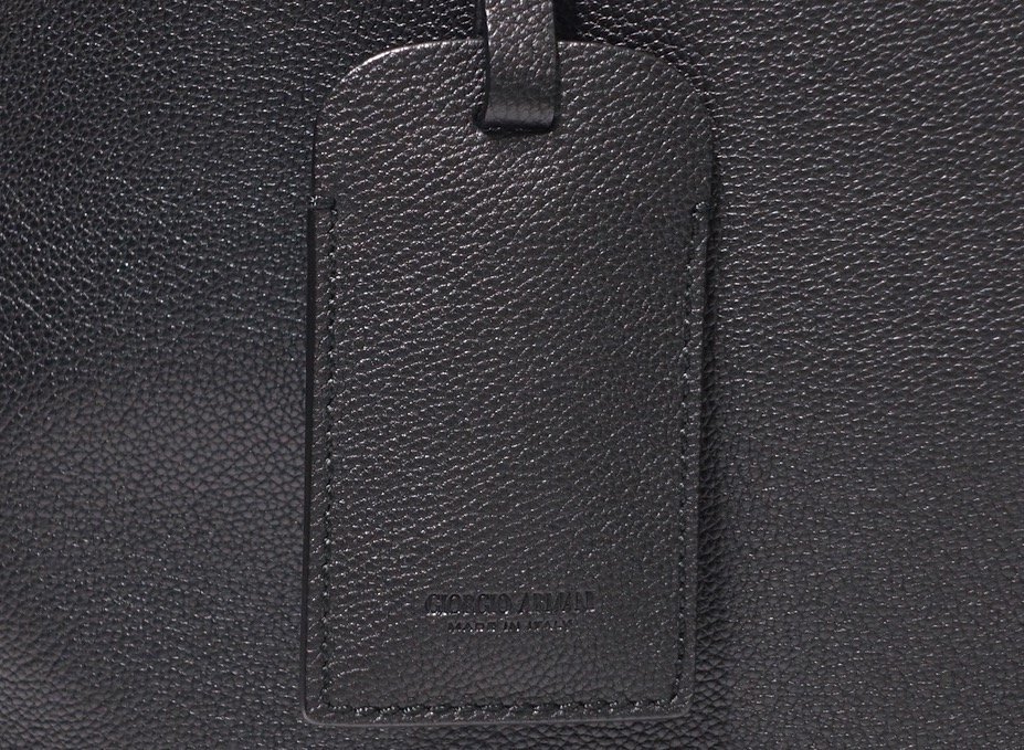 極美品 GIORGIO ARMANI ジョルジオアルマーニ エンボスロゴ ラージ トートバッグ グレインレザー メンズ ビジネス ブリーフケース 書類鞄の画像8