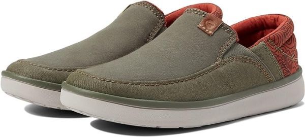 送料無料 Clarks 29cm 軽量 スニーカー スリッポン オリーブコンビ オレンジ ビジネス ドレス シューズ レザー ブーツ スーツ 限15_画像4