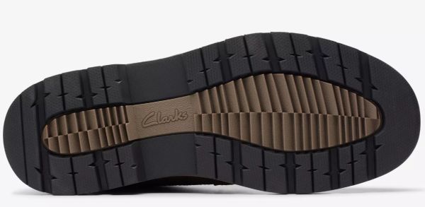 Clarks 26.5cm ウォータープルーフ チャッカ ブーツ 防水 ダークブラウン サイド ゴア ビジネス スニーカー レザー スーツ JJJ231_画像10