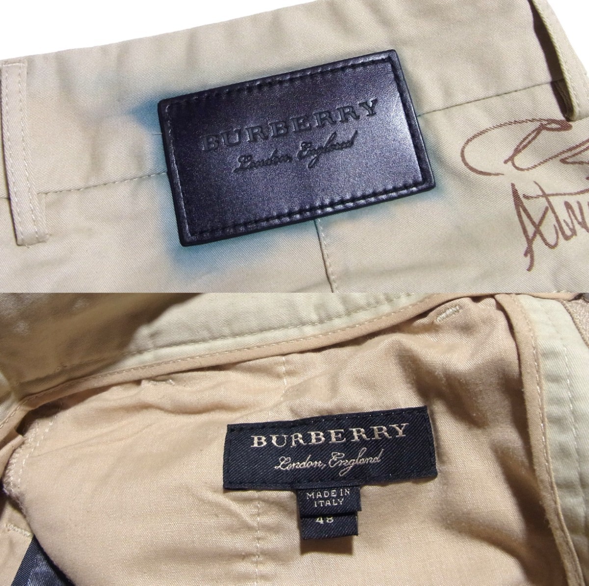 18SS BURBERRY LONDON ENGLAND SAND CHINO PANTS バーバリー 18SS BURBERRY LONDON ENGLAND SAND CHINO PANTS バーバリー