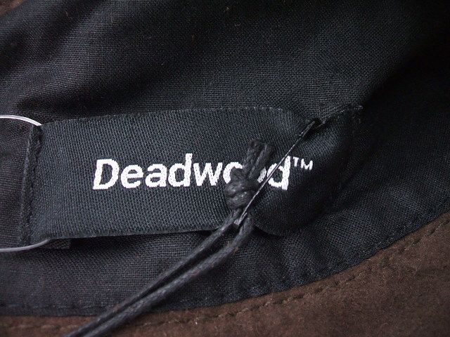 Deadwood リサイクルレザー スエード 新品タグ付 帽子 ハット ブラウン メンズ デッドウッド 2-0822A F87473_画像5