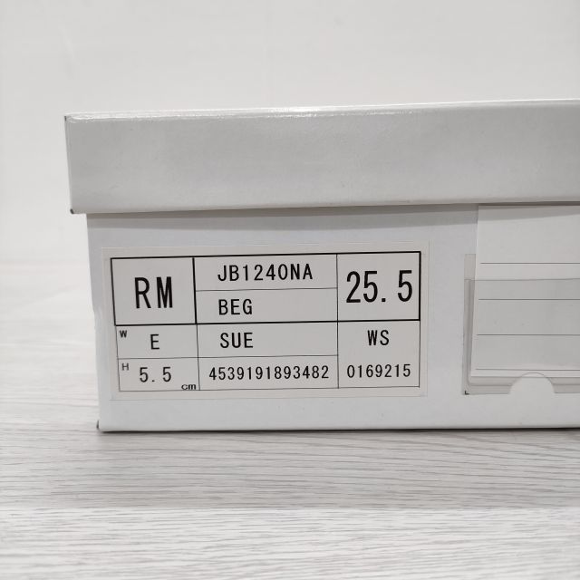 GINZA Kanematsu 未使用 JB1240NA スウェード 25.5cm ウエッジソール パンプス ベージュ 銀座かねまつ 3-1125T 228485_画像6