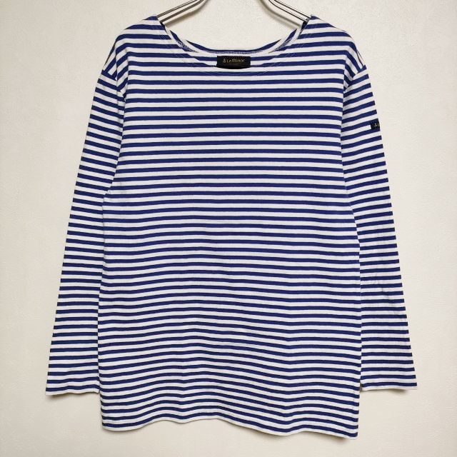 Le Minor ボーダー フランス制 長(zhǎng)袖Ｔシャツ カットソー ロンＴ ホワイト ブルー ルミノア 3-1129M 228678