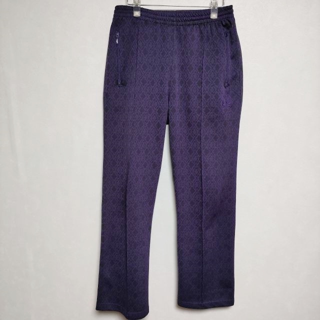 Needles Track Pant Poly Jacquard 総柄 ジャージ トラック パンツ パープル ニードルス 3-1209G F94612_画像1