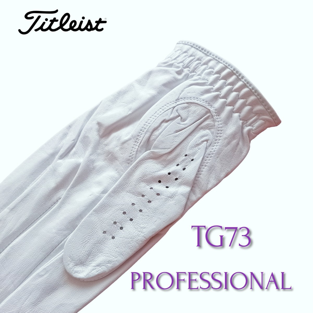 TG73 白 21cm 2枚セット タイトリスト ゴルフグローブ 天然羊革 新品未使用　匿名配送 TG77 後継モデル　プロフェッショナル_画像5