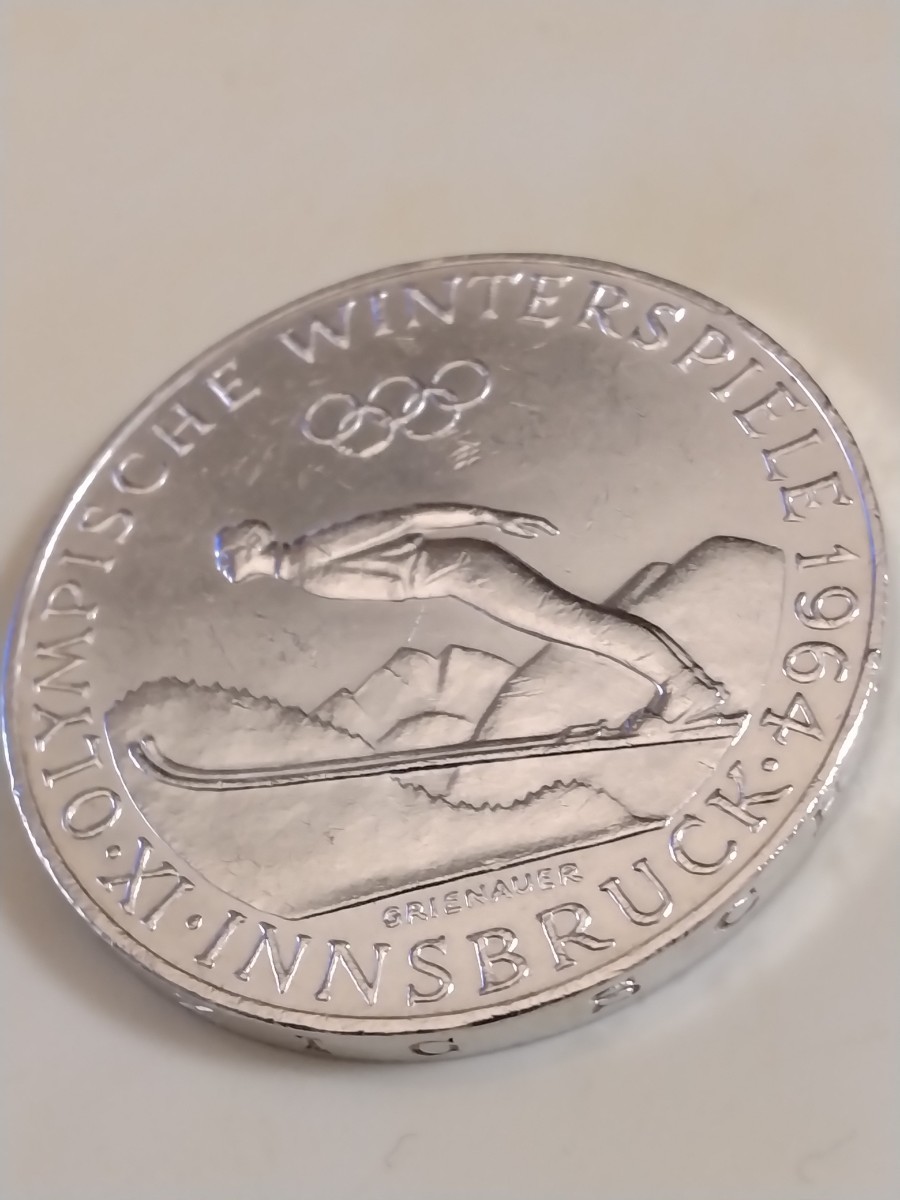 オーストリア 1964 50シリング銀貨 1964 Innsbruck Winter Olympics_画像1