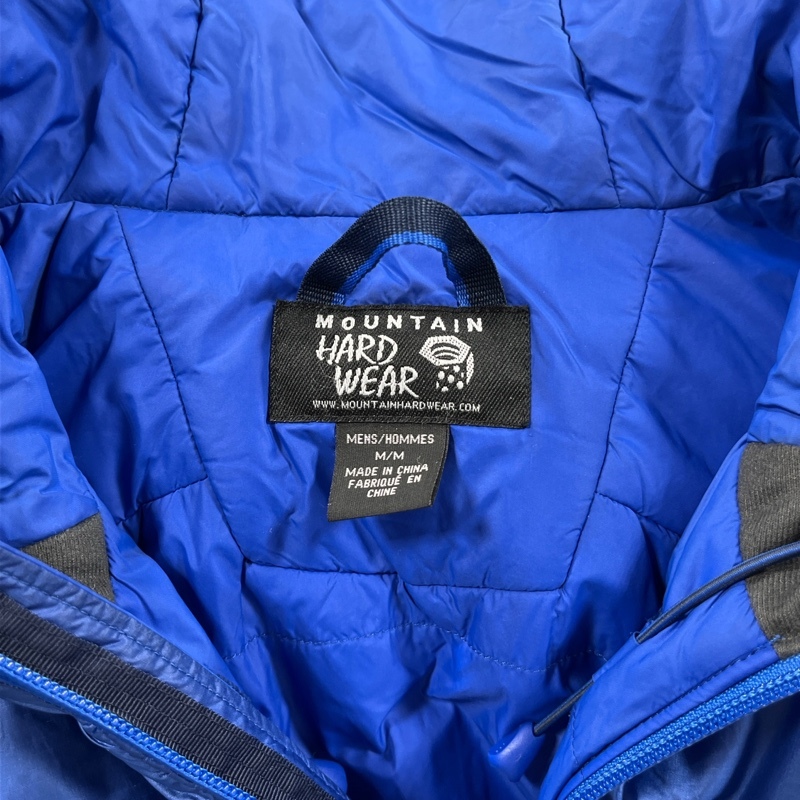 MOUNTAIN HARDWEAR/マウンテンハードウェア/スーパーコンプレッサーフーデッドジャケット/OM6272/ブルー/止水ジップ/M/中綿ジャケット_画像8