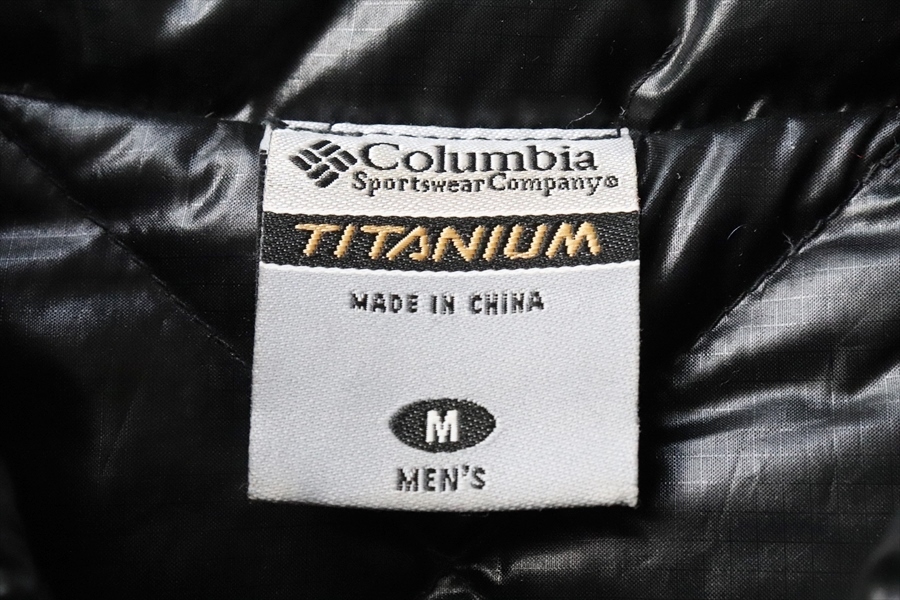 Columbia コロンビア メンズ 軽量 ダウンジャケット M 黒 ブラック_画像5