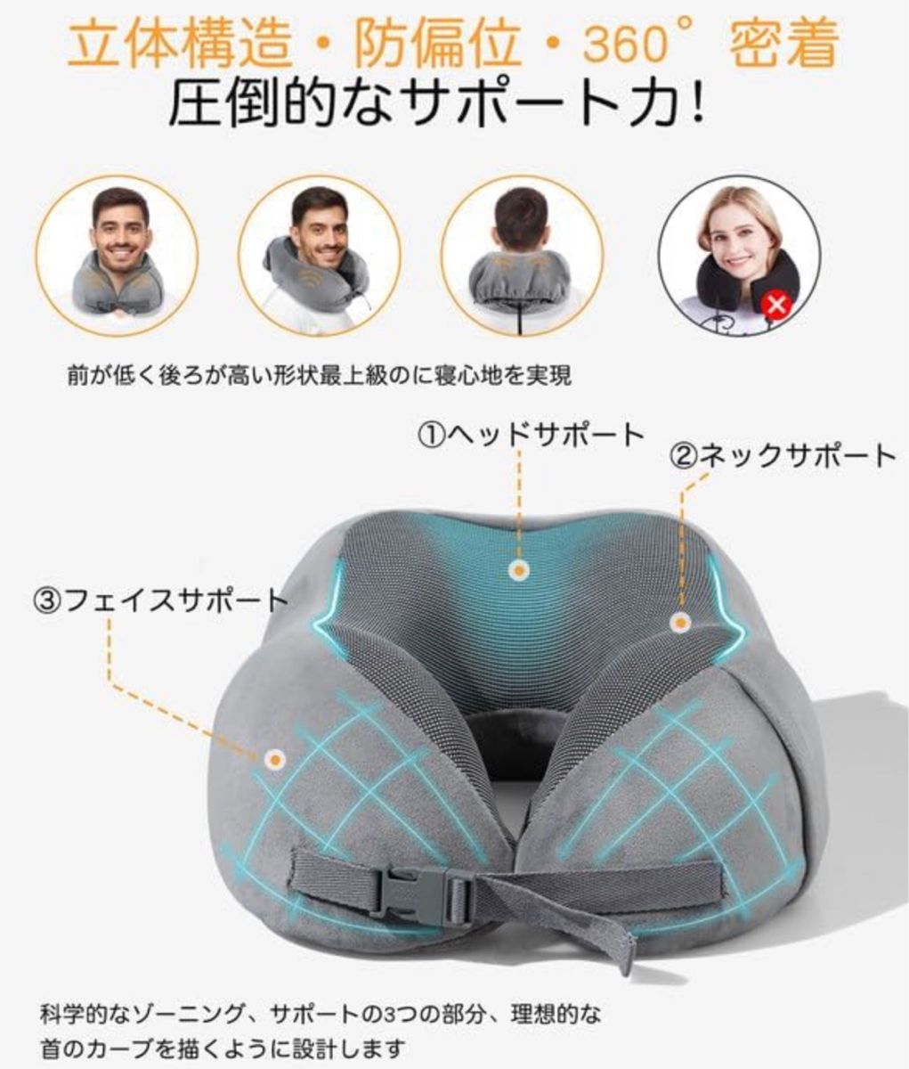 新品　未開封　 枕　ネックピロー　トラベル　旅行　コンパクト　軽量　低反発　首枕