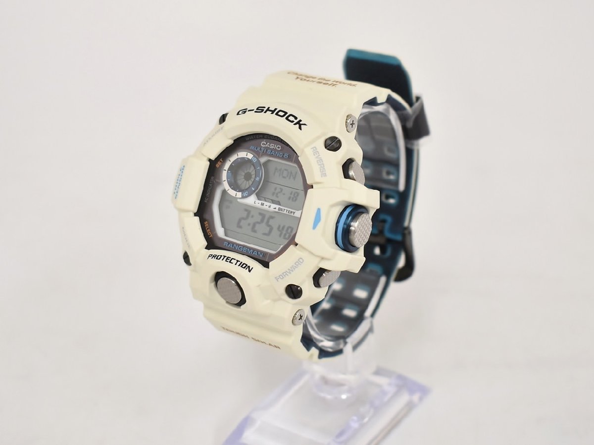 カシオ 腕時計 G-SHOCK MASTER OF G-LAND レンジマン GW-9408KJ-7JR メンズ クォーツ 20BAR EARTHWATCHコラボモデル 美品 → 2312LT148_画像1