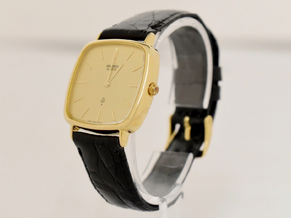 セイコー SEIKO 腕時計 7820-5460 クオーツ 14K/SS 2針 スクエア セイコー SEIKO 腕時計 7820-5460 クオーツ 14K/SS 2針 スクエア