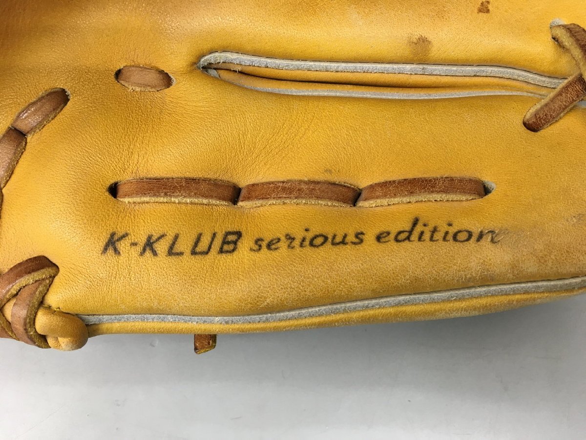 ミズノ プロ 軟式グローブ イエロー系 野球 内野手用 インフィルダーコレクション K－KLUB シリーズエディション 2311LS269の画像9